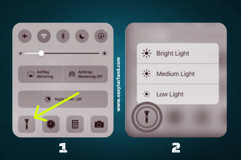 Control Center on iPhone