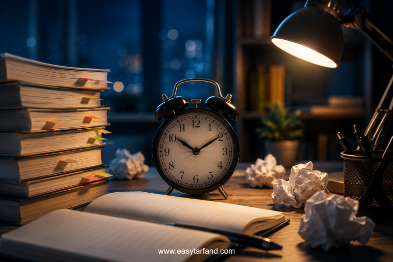 آیا نباید در چند ساعت پیش از امتحان درس بخوانیم؟