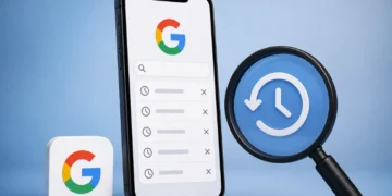 تاریخچه سرچ گوگل در آیفون