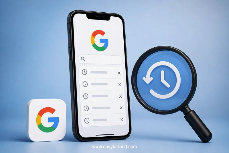 تاریخچه سرچ گوگل در آیفون