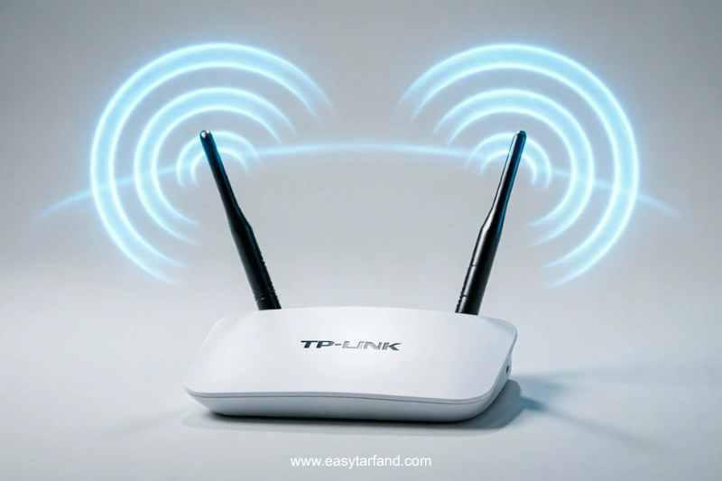افزایش برد وای فای مودم tplink